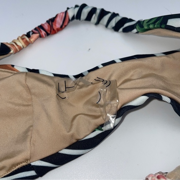 New! Ochie tropical zebra floral print bikini bottom 12921 - Picture 6 of 8